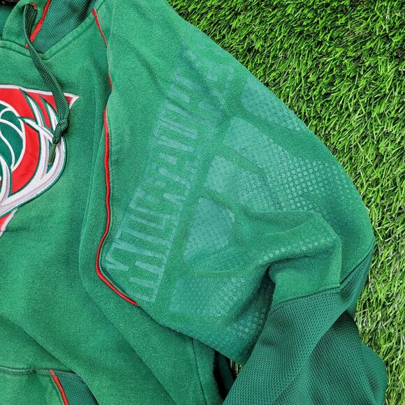 Adidas Milwaukee-Bucks Hoodie Small 21x25 Green - Picture 14 of 16